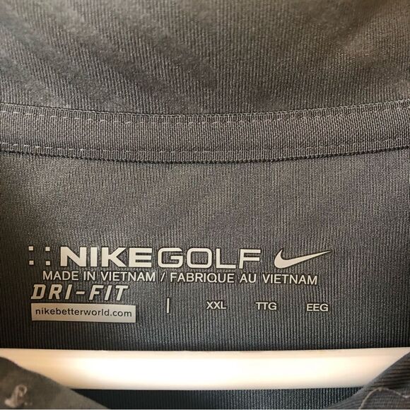 Nike Dri Fit Embossed Polo Shirt XXL - Picture 4 of 7